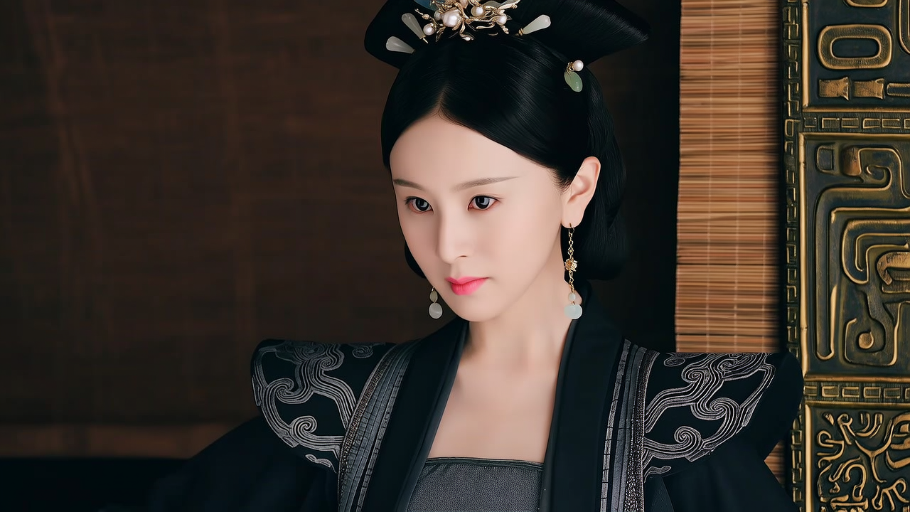 以中国文献内容做参考画一幅夏朝美女，要体现当时文化和服装特色，人物要像真人