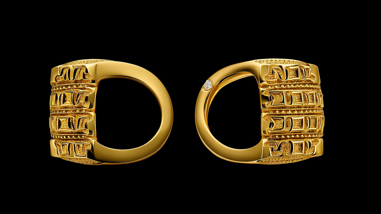 对戒款式图片黄金