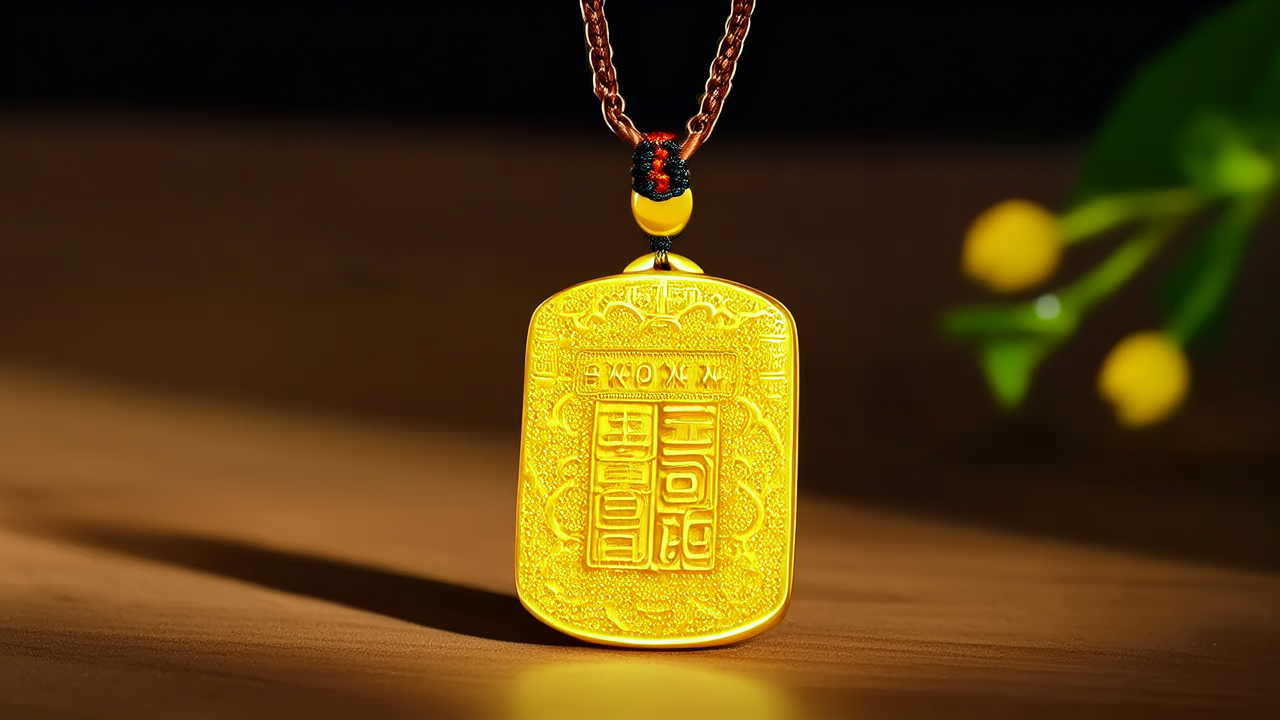 新款黄金吊坠图片