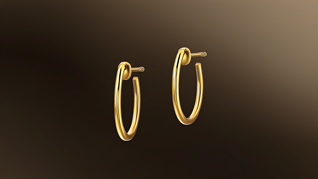 18k金耳环图片 18k金耳环图片