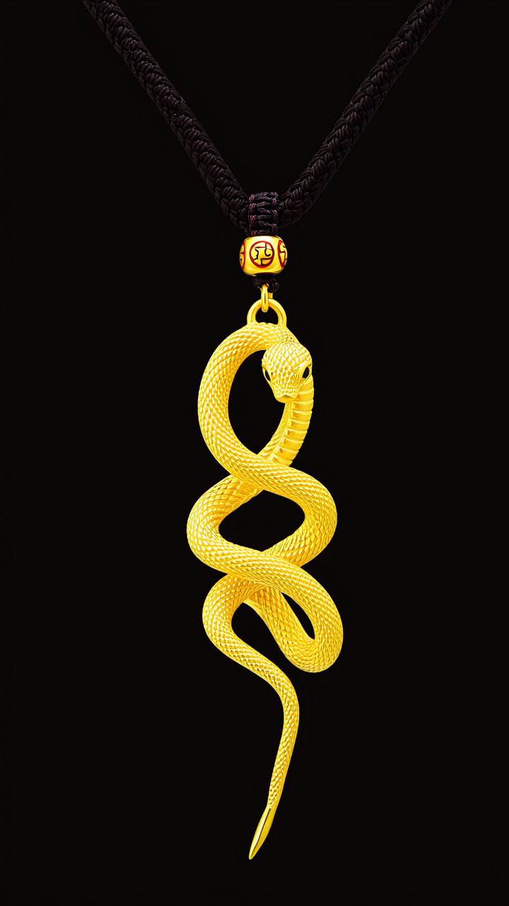 黄金蛇吊坠图片大全