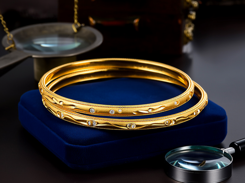 100克金手镯图片