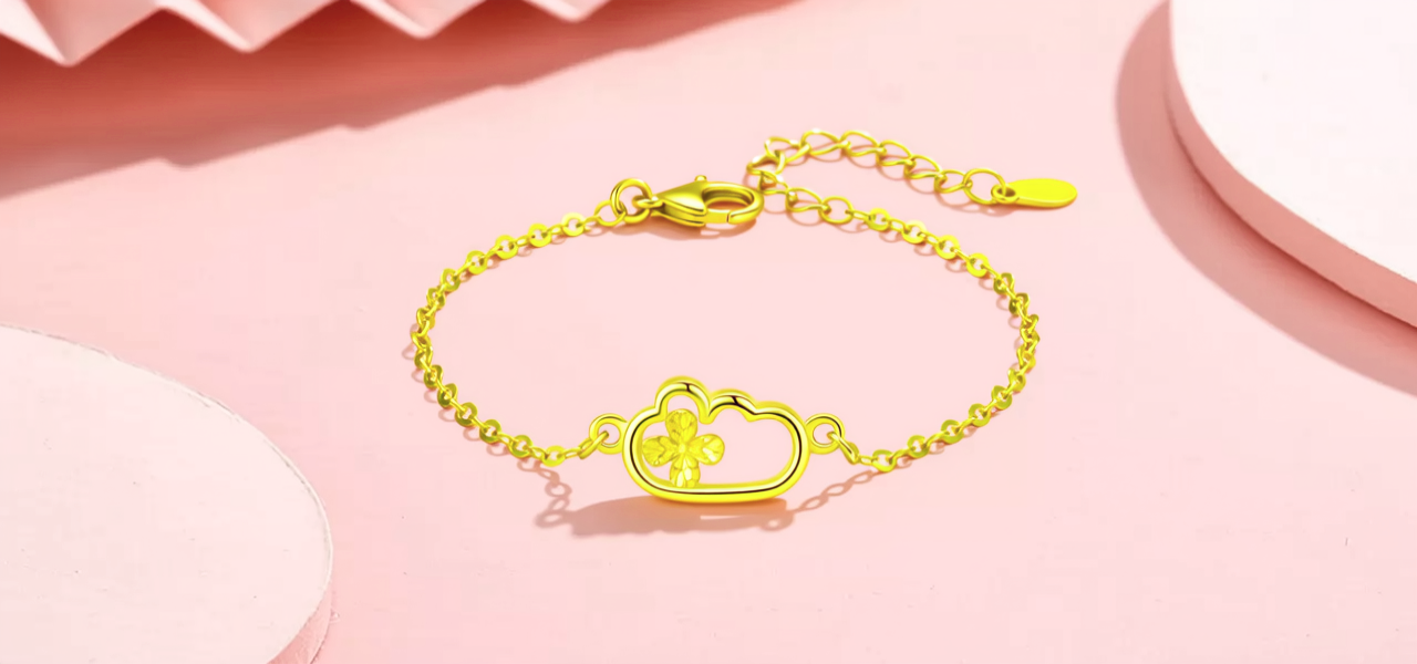 宝宝黄金手链图片大全