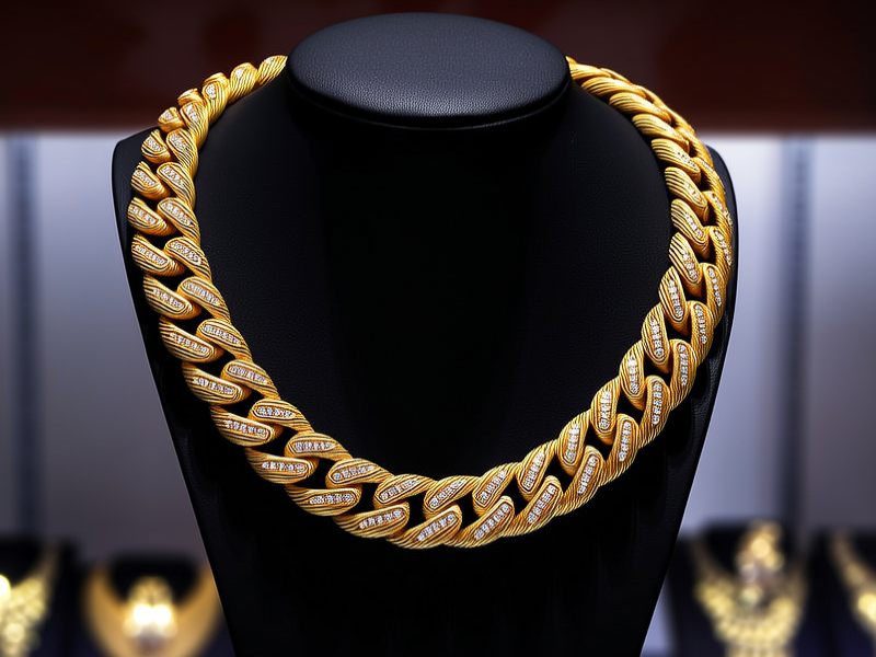 黄金项链100克图片